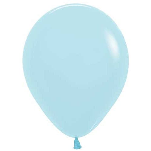 Matte Pastel Blue Latex Balloons by Betallatex