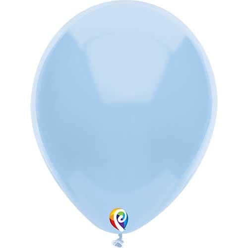 12" Funsational Baby Blue Latex Balloons by Pioneer Balloon