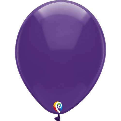 12" Funsational Crystal Purple Latex Balloons by Pioneer Balloon