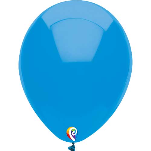12" Funsational Ocean Blue Latex Balloons by Pioneer Balloon