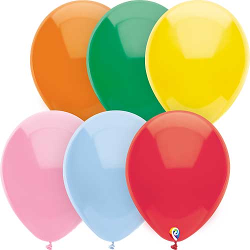 12" Funsational Standard Assortment Latex Balloons by Pioneer Balloon