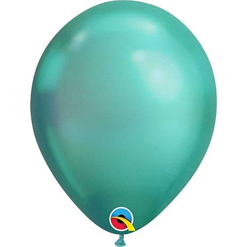 Chrome Green Latex Balloons by Qualatex