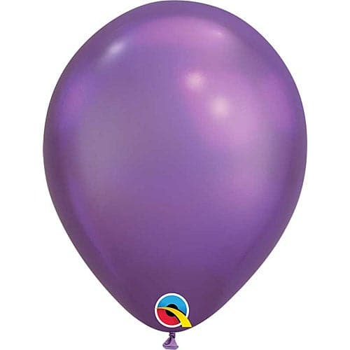 Chrome Purple Latex Balloons by Qualatex