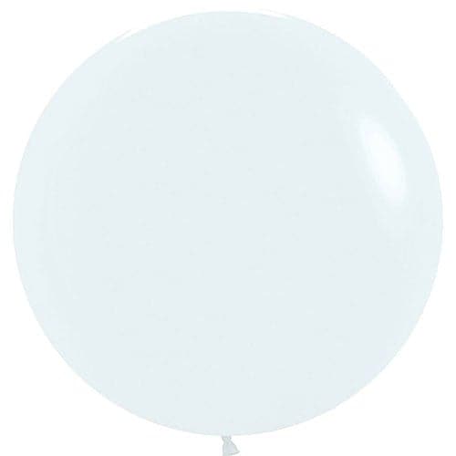 24" Fashion White Latex Balloons by Betallatex