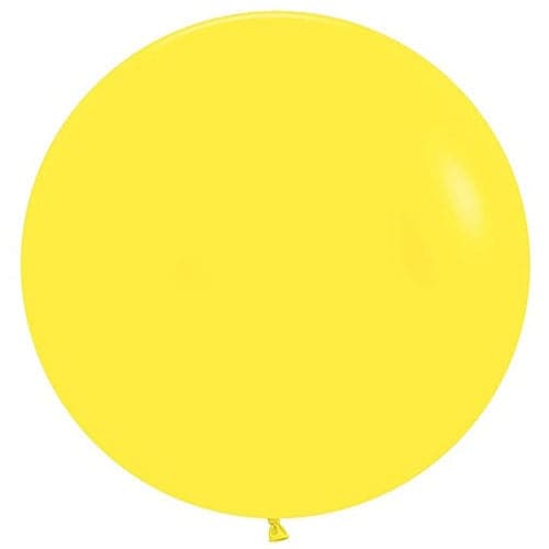 24" Fashion Yellow Latex Balloons by Betallatex