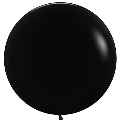 24" Deluxe Black Latex Balloons by Betallatex