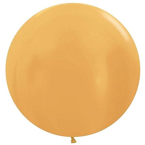 24" Metallic Gold Latex Balloons by Betallatex