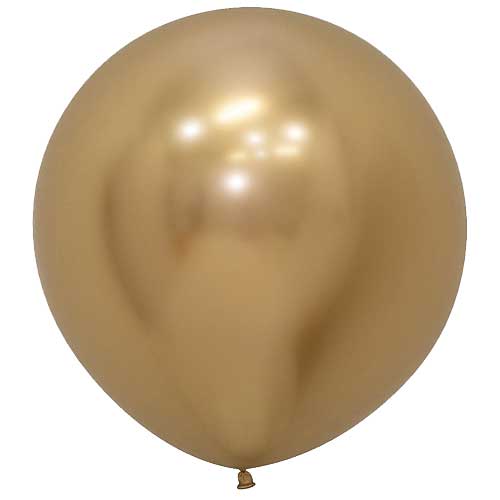 24" Reflex Gold Latex Balloons by Betallatex