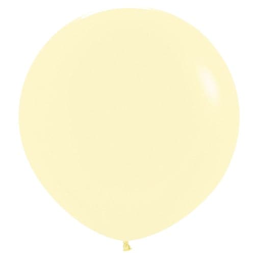 Matte Pastel Yellow Latex Balloons by Betallatex