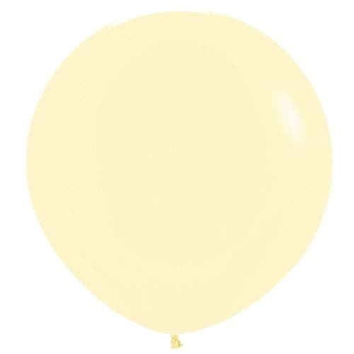 Matte Pastel Yellow Latex Balloons by Betallatex