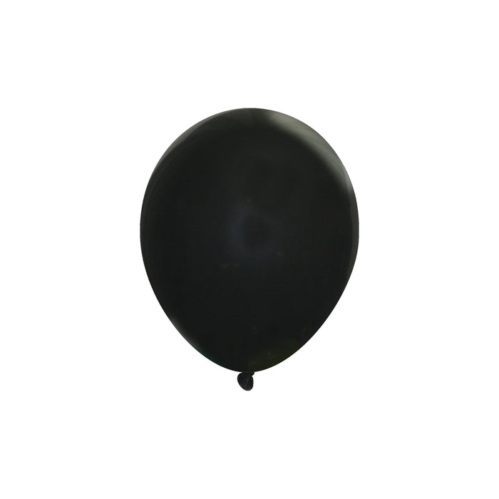 Bulk 5 Inch Latex Balloons | Decorator Midnight Black | 144 pc bag x 10 bags