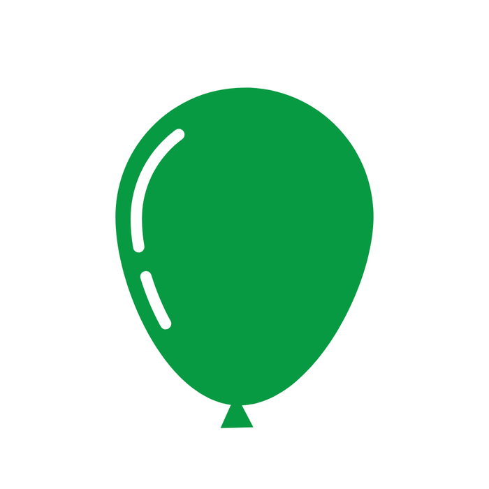 5" Standard Green Latex Balloons by Gayla
