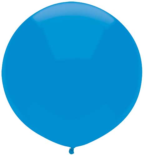 17" Bright Blue Latex Balloons by Balloon Supply of America