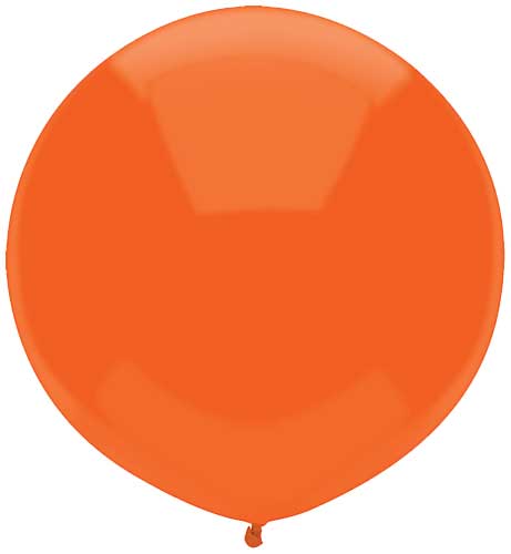 17" Bright Orange Latex Balloons by Balloon Supply of America
