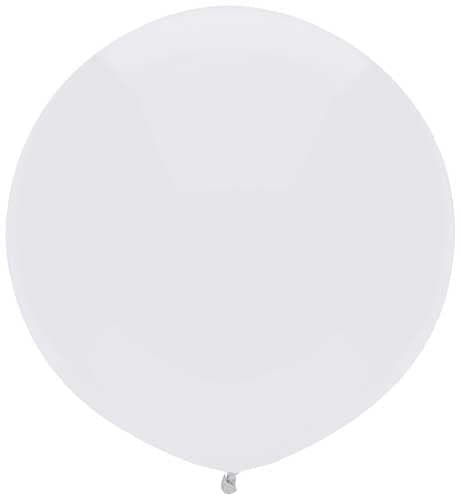 17" Bright White Latex Balloons by Balloon Supply of America