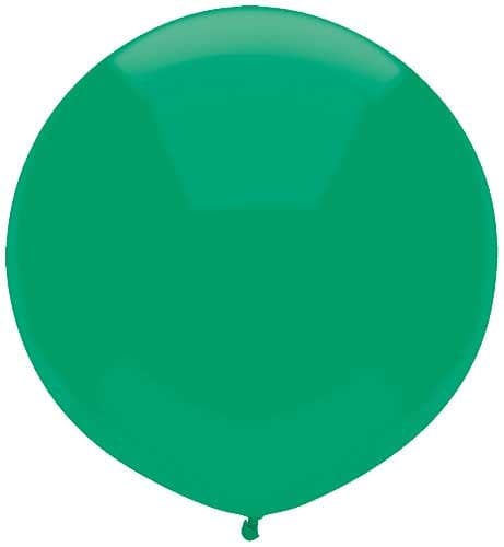 17" Deep Jade Green Latex Balloons by Balloon Supply of America