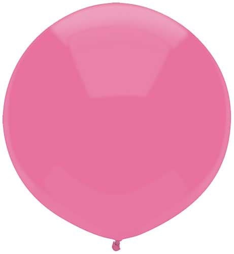 17" Passion Pink Latex Balloons by Balloon Supply of America
