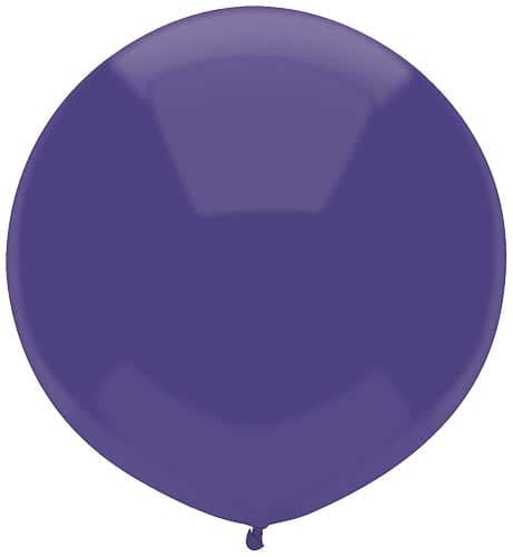 17" Regal Purple Latex Balloons by Balloon Supply of America
