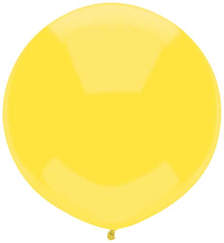 17" Sun Yellow Latex Balloons by Balloon Supply of America