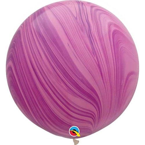 Pink Rainbow Super Agate Latex Balloons by Qualatex
