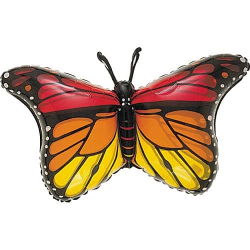 32 Inch Monarch Butterfly Shape Foil Balloon