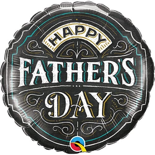 9 Inch Air Fill Father's Day Chalkboard Foil Balloon