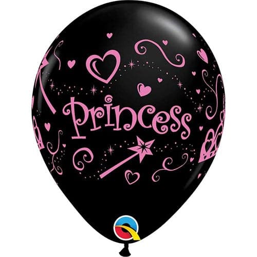 11" Birthday Princess Printed Latex Balloons by Qualatex