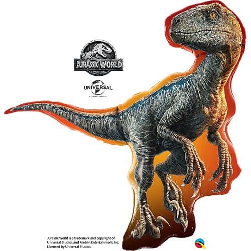 38 Inch Jurassic Park Velociraptor Shape Jumbo Foil Balloon