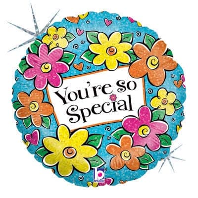 You're So Special Holographic Flowers 18"