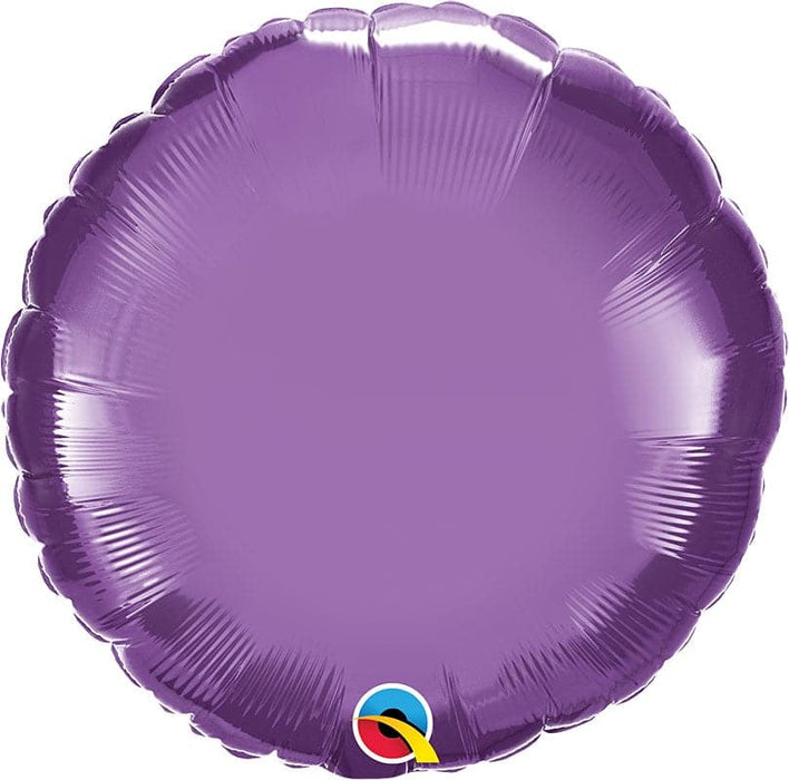 18 Inch Chrome Purple Round Foil Balloon
