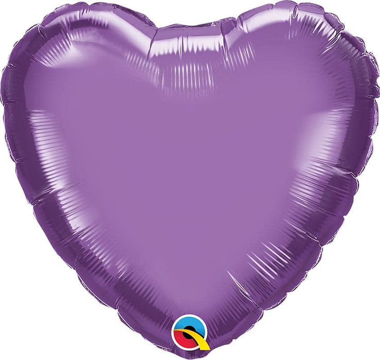18 Inch Chrome Purple Heart Foil Balloon