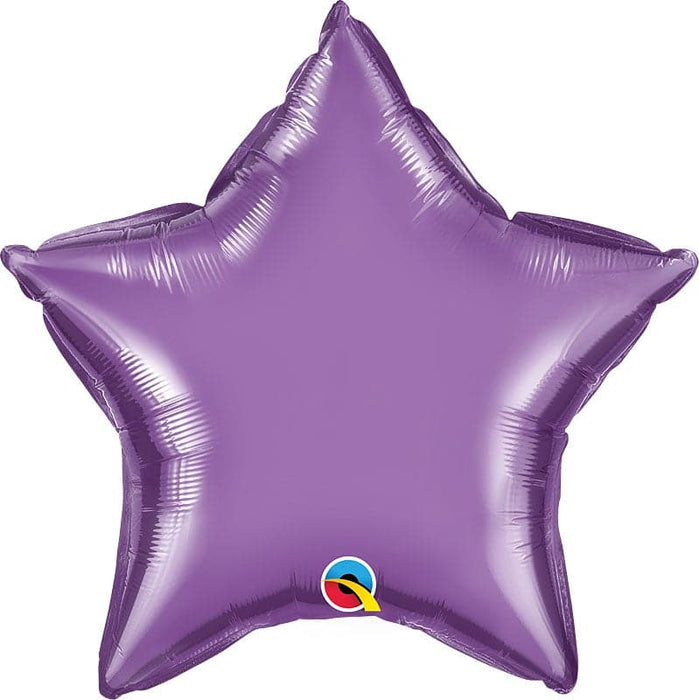 18 Inch Chrome Purple Star Foil Balloon