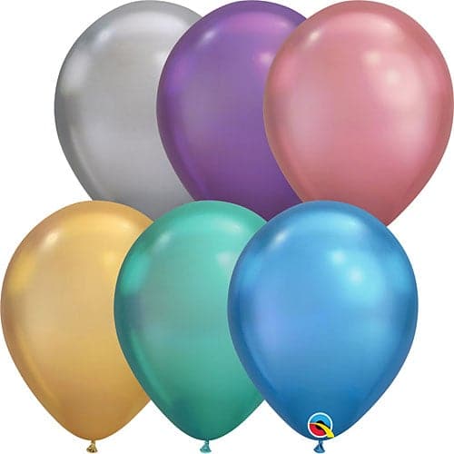 Chrome Assortment Latex Balloons by Qualatex