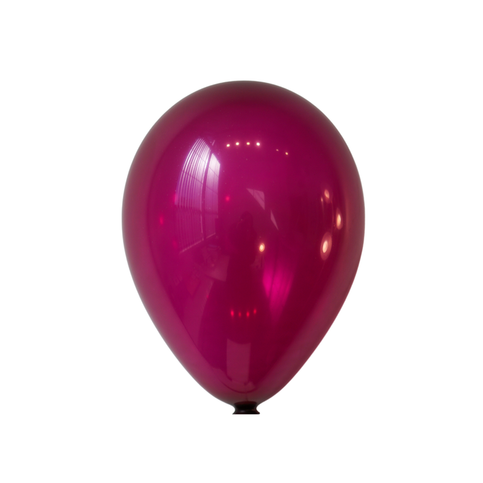 9" Crystal Burgundy Latex Balloons by Gayla