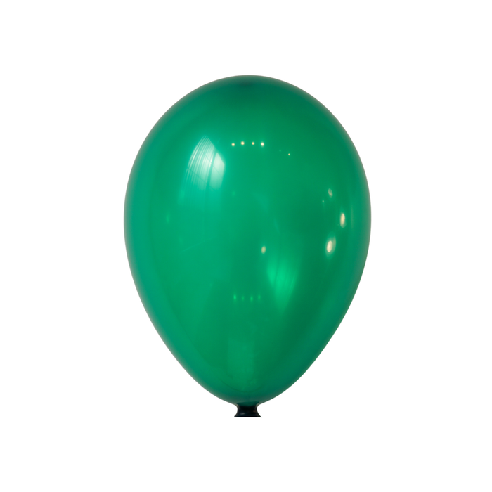 15-ct Retail-Ready Bags - 9" Crystal Green Latex Balloons by Gayla