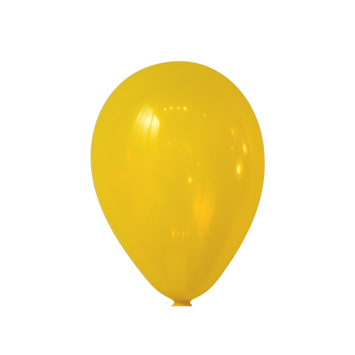15-ct Retail-Ready Bags - 9" Crystal Yellow Latex Balloons by Gayla