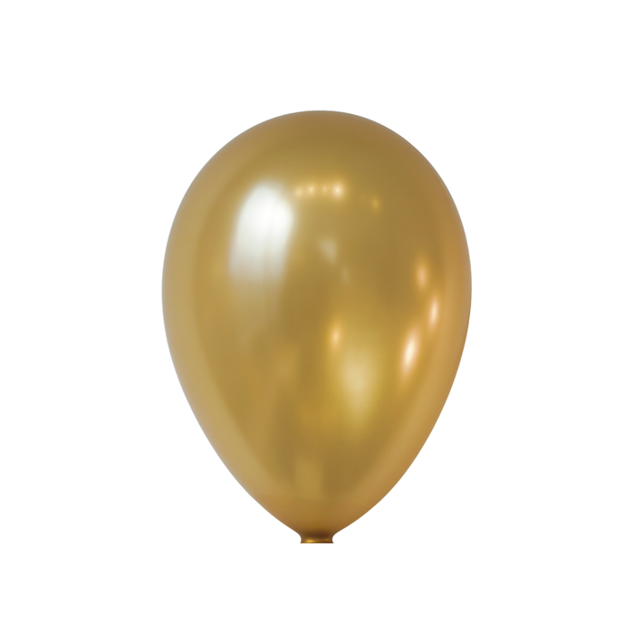 15-ct Retail-Ready Bags - 9" Metallic Gold Latex Balloons by Gayla