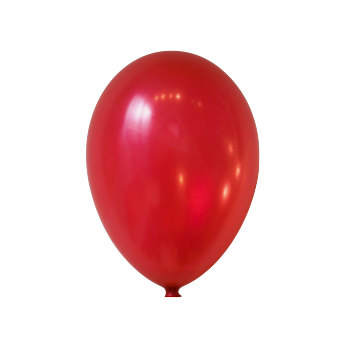 9" Metallic Red Latex Balloons by Gayla
