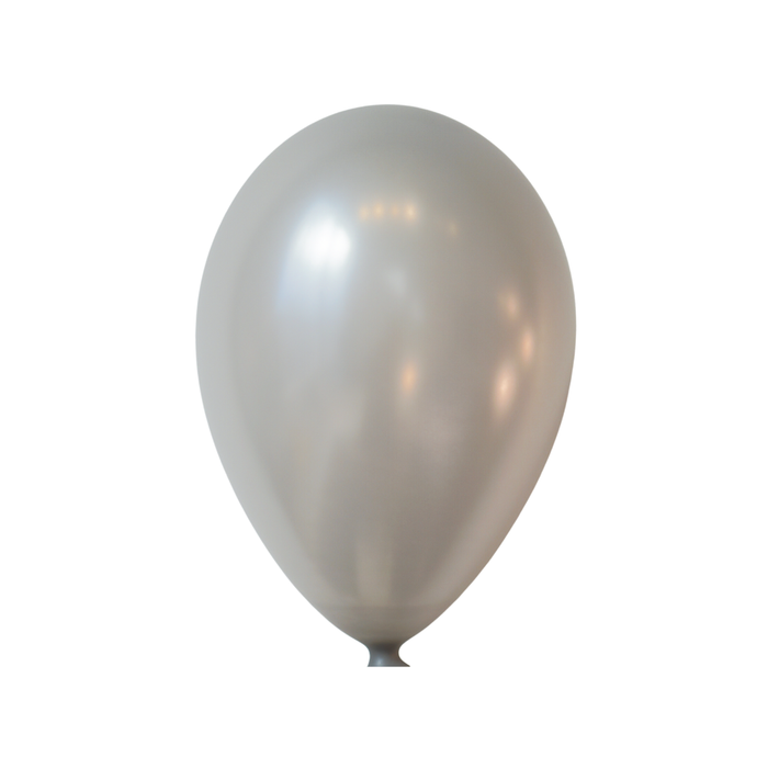 15-ct Retail-Ready Bags - 9" Metallic Silver Latex Balloons by Gayla