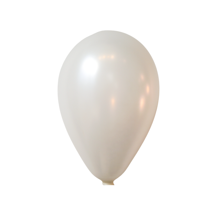 9" Pearl White Latex Balloons by Gayla