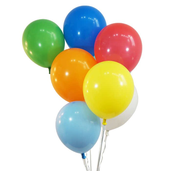 Bag of Balloons | Bulk 10" Asst. Color Latex Balloons | 72 ct bag x 20 bags