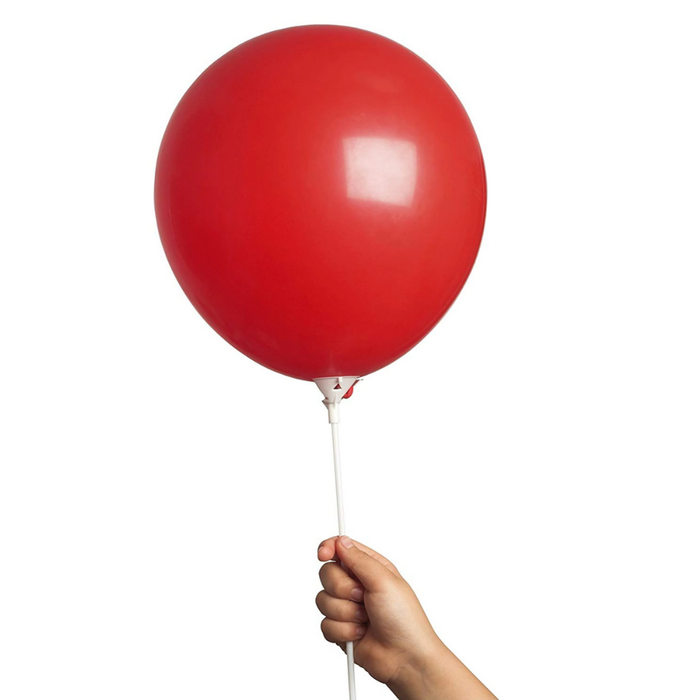 Bulk 2-Piece E-Z Balloon Cup™ & E-Z Balloon Stick | White | 250 pcs x 10 bags (2500 pcs)