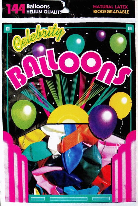 14" Latex Balloons | Decorator Assortment | 144 pc