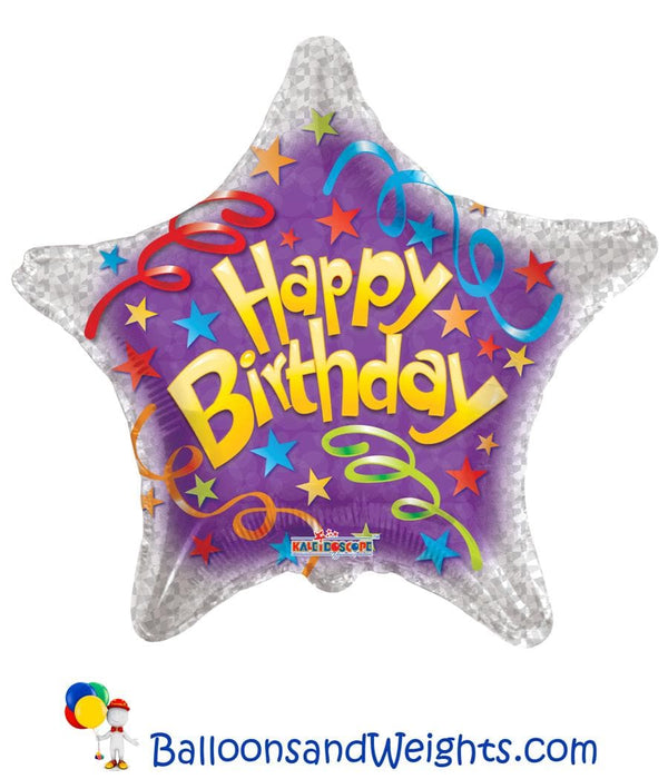 18 Inch Birthday Streamer Foil Balloon | 100 pcs