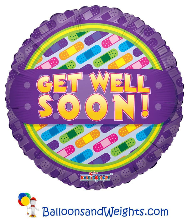 18 Inch Get Well Bandage Foil Balloon | 100 pcs