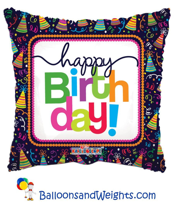 18 Inch Birthday Party Hats Foil Balloon | 100 pcs