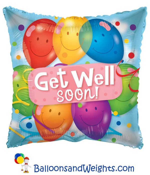 18 Inch Get Well Latex Balloons Foil Balloon | 100 pcs
