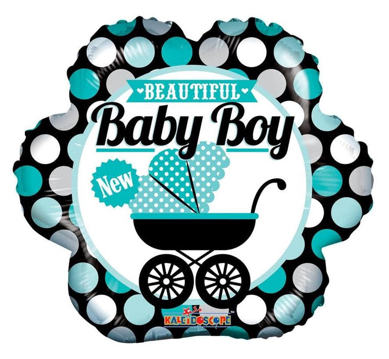 18 Inch Beautiful Baby Boy Foil Balloon | 100 pcs