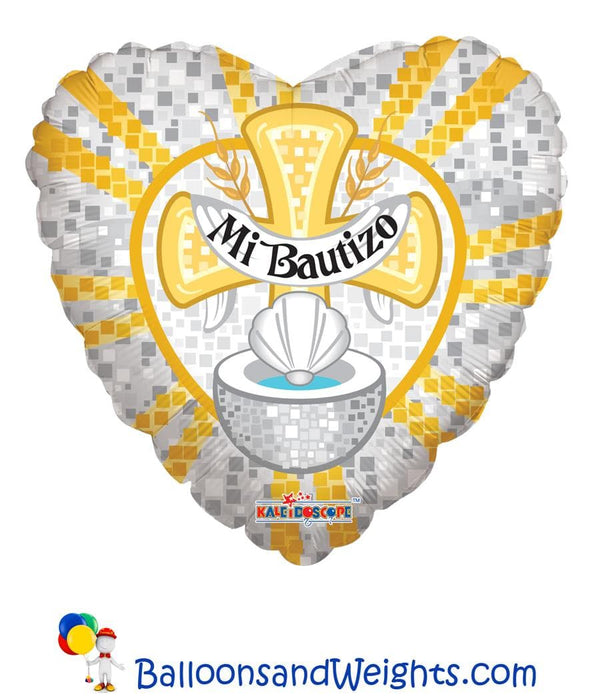 18 Inch Mi Bautizo Foil Balloon | 100 pcs