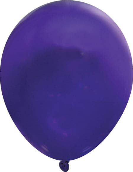 9" Self-Sealing Valved Latex Balloons | Crystal Deep Purple | 1,000 pcs